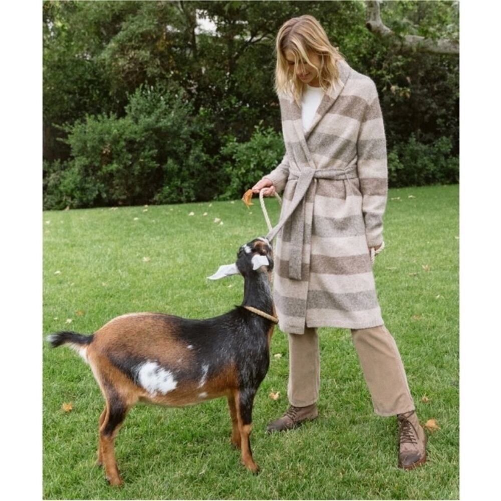Brand New Jenni Kayne belted sweater coat M